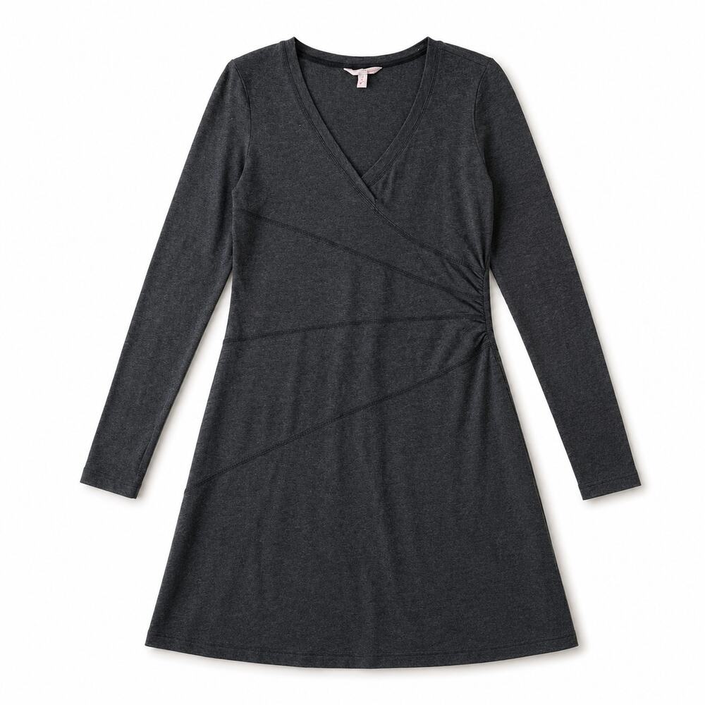 Athleta Sunburst Nectar Ruched Long Sleeve Dress Small - Picture 2 of 12